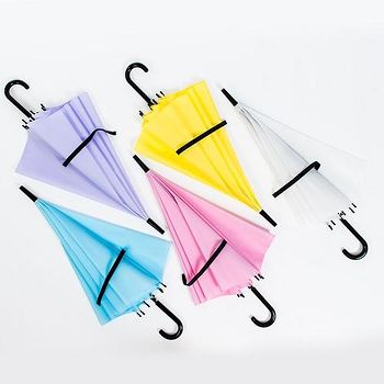 ★輕巧好攜帶★繽紛彩色傘面小輕新風格★一按即開一拉收傘