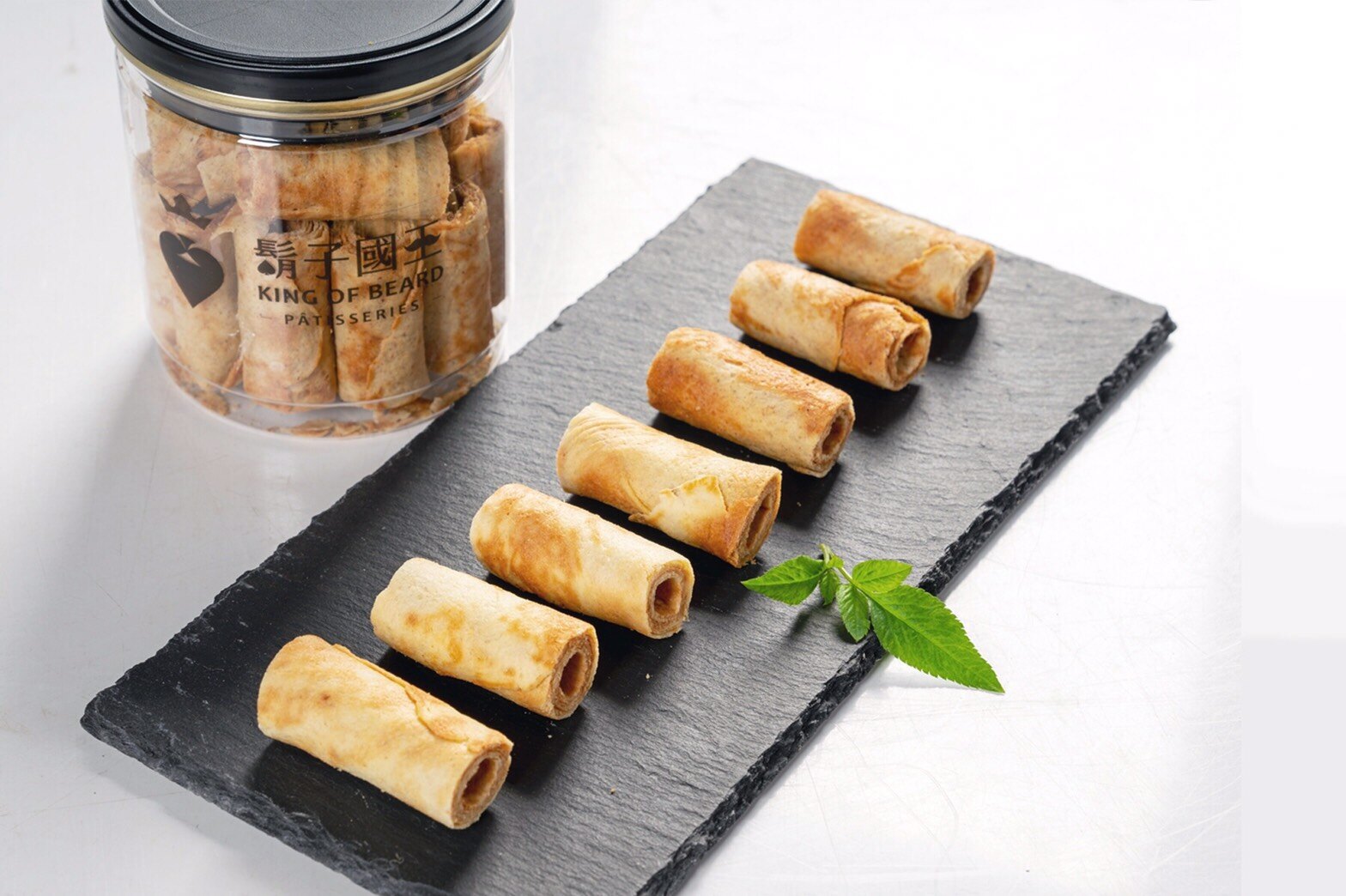 鬍子國王 頂級手作法國奶油蛋捲輕巧隨手瓶奶油口味