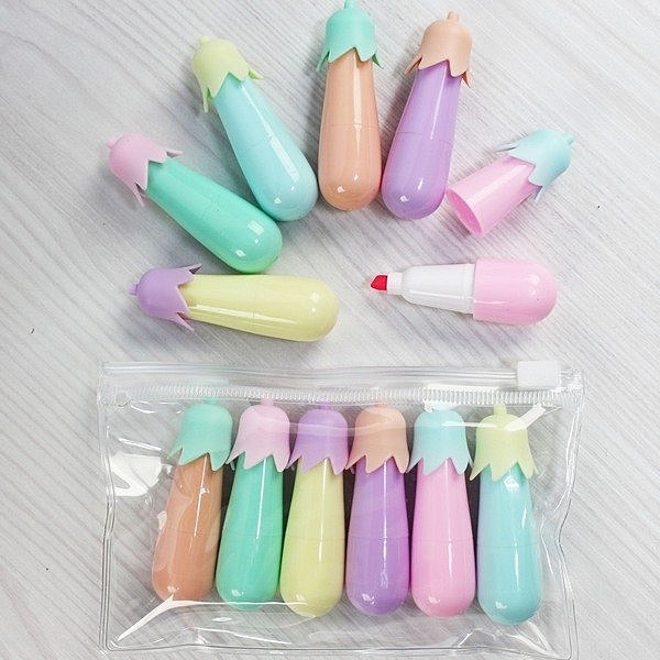 一袋= 6支6色入(透明PVC夾鏈袋包裝)