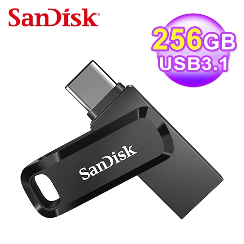 輕輕插入即可自動備份品名 / 規格：【SanDisk】Ultra Go USB Type-C 雙用隨身碟 256G特色：USB Type-C 和 Type-A 裝置的二合一隨身碟特色：釋出空間儲存更多