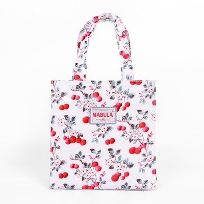 品牌: MABULA 質地: 帆布 閉合方式: 拉鍊 圖案: 植物花卉 風格: 歐美時尚 形狀: 豎款方形 成色: 全新 流行元素: 印花 顏色分類: 深藍大束玫瑰-中號 深藍大束玫瑰-小號 海棠花枝