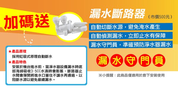 水蘋果公司貨 EVERPURE QL3-4DC 10英吋三道淨水器