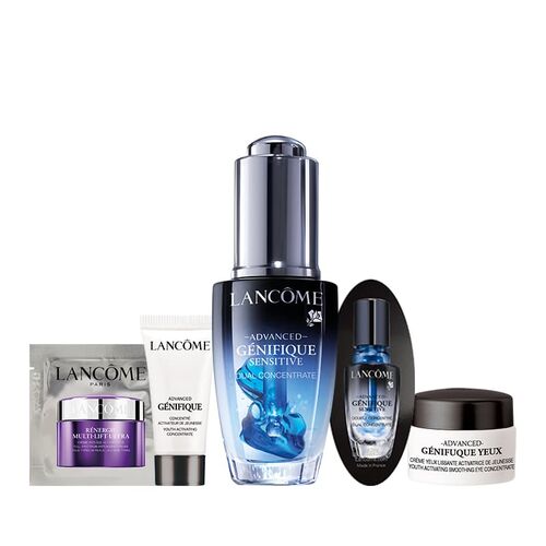 超進化肌因活性安瓶 20ml(正產品) NEW 超未來肌因賦活露 5ml 超進化肌因活性安瓶 4ml 超進化肌因亮眼精粹霜 5ml 超緊顏白金淡斑霜 1ml 價值NT$4,950 建議零售價NT$2,