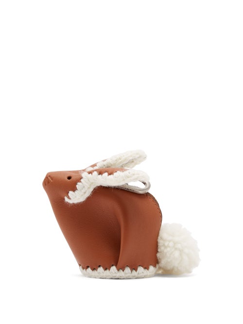 Loewe - Loewe's whimsical tan Bunny coin-purse key ring harks back to pieces the house's artisans or