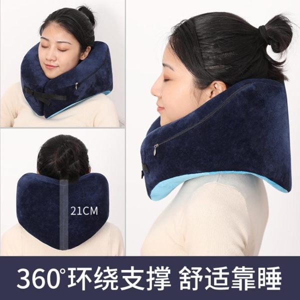 護頸枕辦公室u形頸椎枕午休枕頭睡覺神器夏季靠枕脖子U型枕便攜式
