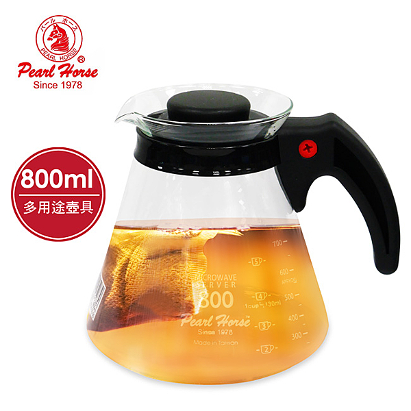 ★玻璃耐熱400℃★可沖泡咖啡、茶品★濾網壺蓋使用方便★易清洗不殘留異味及色漬