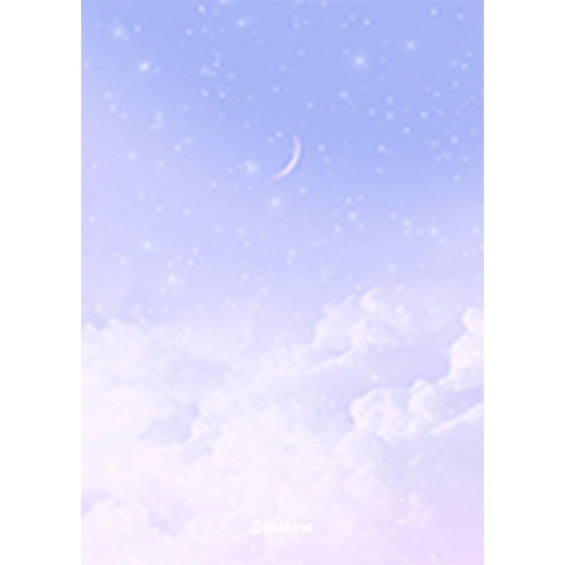 pastel mellow purple starry clouds sky