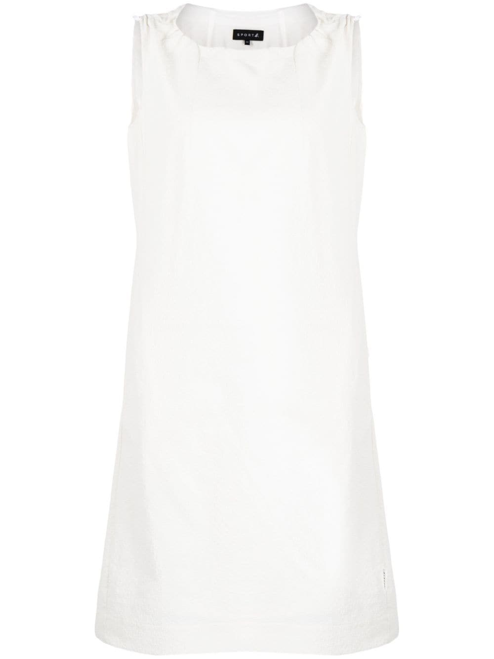 SPORT b. by agnès b. - drawstring-neck sleeveless dress - women - Polyester - 38 - White