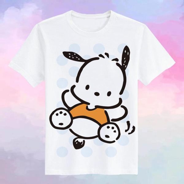 角落生物T恤 可愛潮流萌系狗狗帕恰狗pc狗短袖t恤女上衣動漫周邊衫閨蜜兒童裝