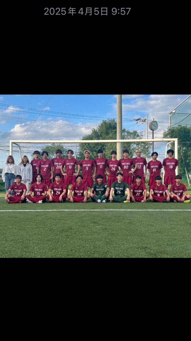 2025年度東邦大学サッカー部