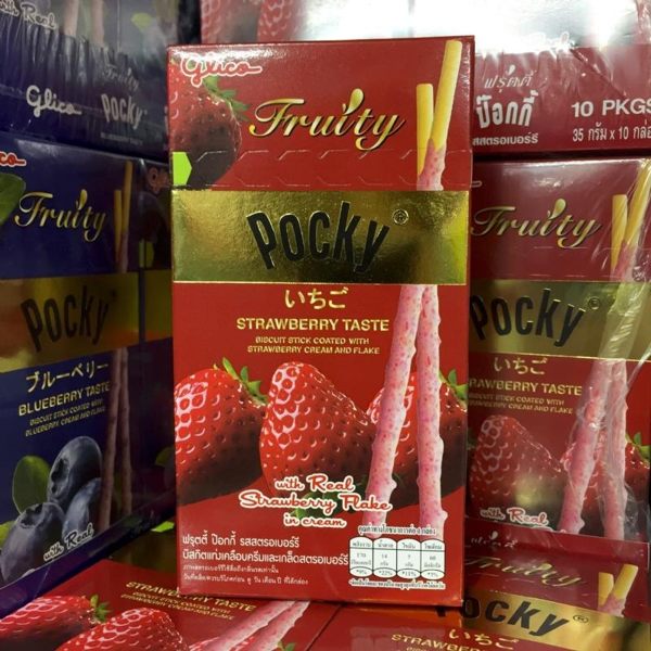 【ＫＰ】泰國 固力果 pocky 草莓果肉棒 (35g) N100809