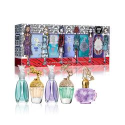 ◎五款暢銷小香一次擁有|◎|◎品牌:AnnaSui類別:香水規格/容量:ANNASUI插畫女孩迷你小香禮盒-5ml*4+4ml*1(附品牌紙袋)包裝:禮盒貨源:公司貨保存期限:保存期限5年，製造日期或