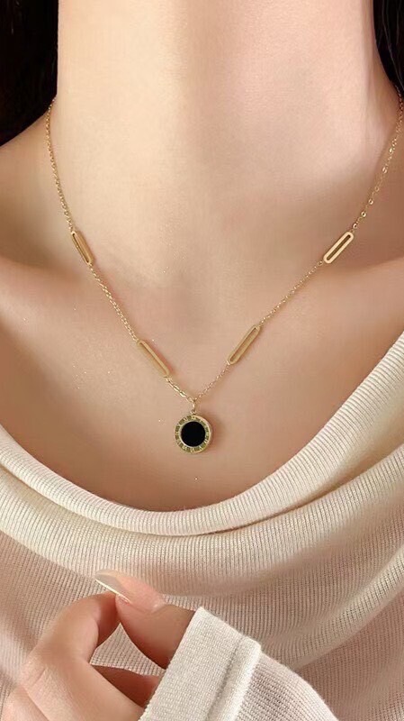 🟥💜(Z49) สร้อยโรมัน แฟชั่น - สร้อยเลขโรมัน