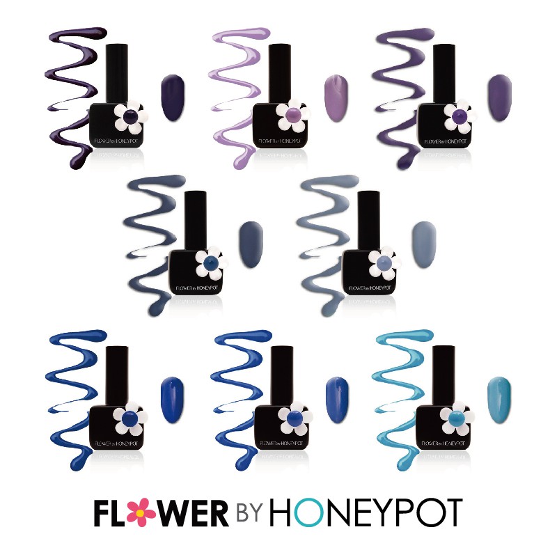 『產品名稱』: Flower By Honey Pot 凝膠- 墨蘭迪冷色系列墨蘭迪冷色系系列色號- PP01、PP02、PP03、BL02、BL03、BL04、BL05、BL06 韓國知名品牌 - 