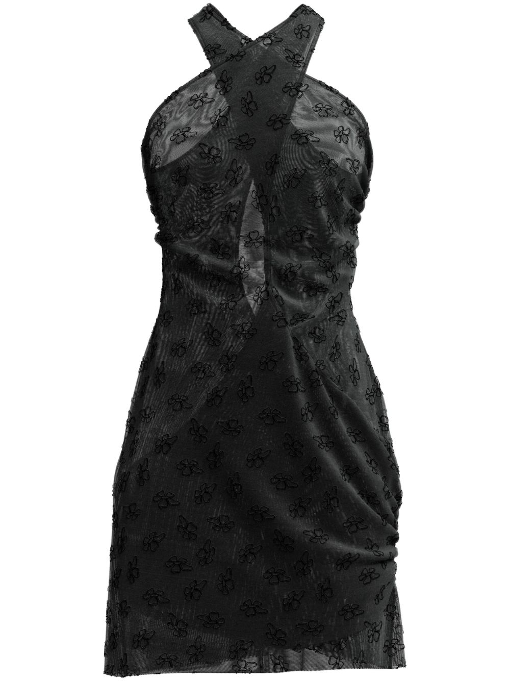 Margherita Maccapani - Clari cutout-detail dress - women - Elastane/Polyamide - L - Black