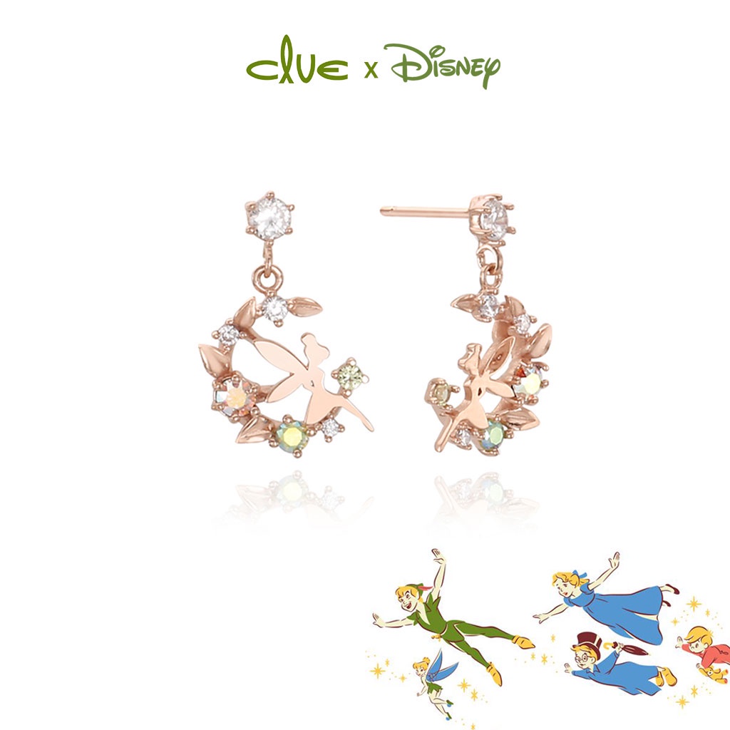 [Clue X Disney] 彼得潘小叮噹夢幻耳環 | CLER20874PPM | 附禮物盒