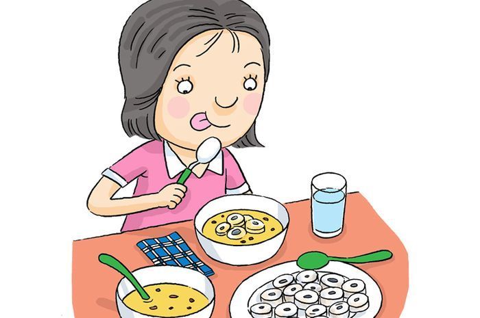 Gambar Orang Makan Makanan Bergizi Kartun - Aku Ruhana