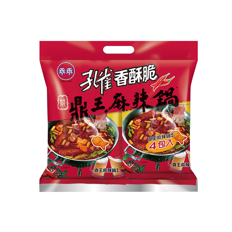 孔雀香酥脆鼎王麻辣鍋4包入