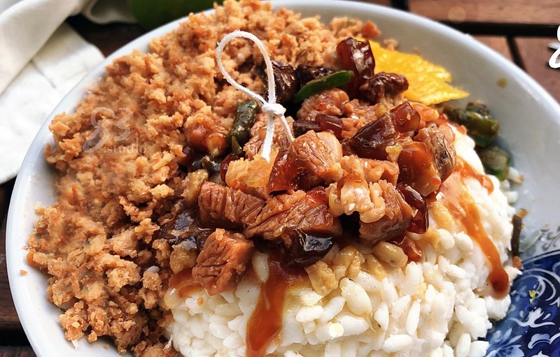 仿真台味滷肉飯蠟燭