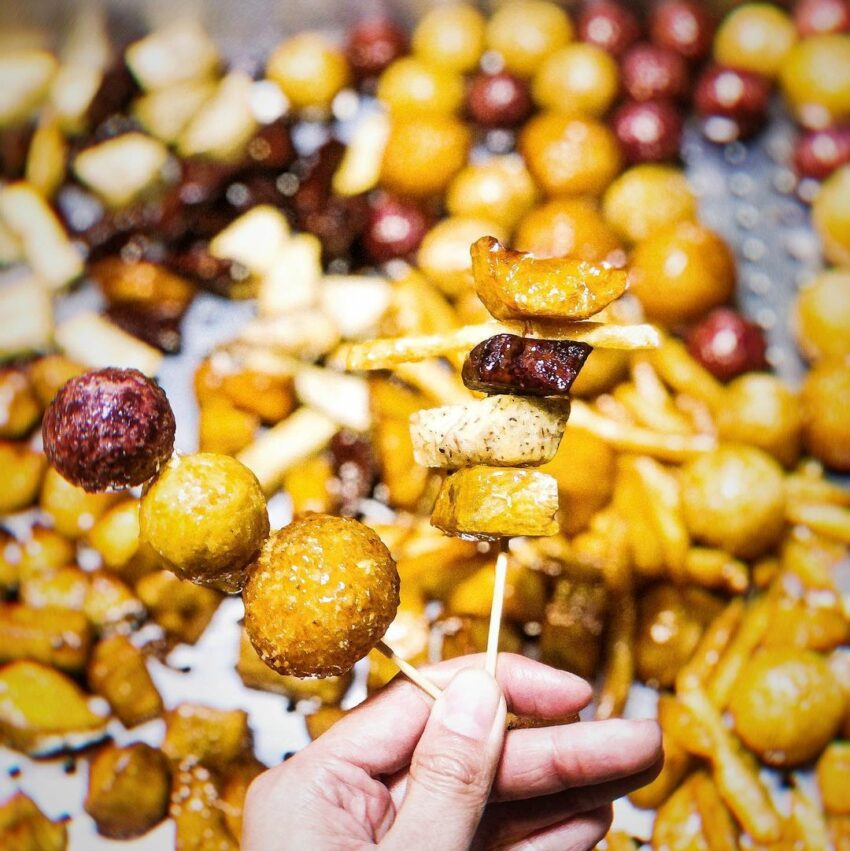 高雄夜市 陳家阿嬤拔絲地瓜芋頭