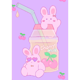 ゆる推しちゃんシリーズ♡うさぎ推し 紫色