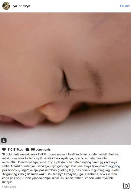 Benarkah Bulu Mata si Kecil Akan Tumbuh Panjang Jika Sering Digunting?