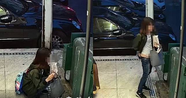 東區驚見「羊妞」！正妹大街脫褲起身腳邊多一粒