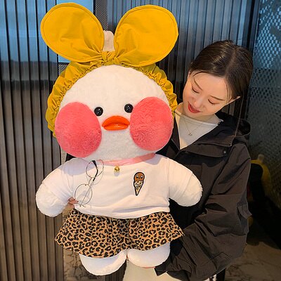 玻尿酸鴨公仔 ins風娃娃大號玻尿酸鴨公仔網紅鴨毛絨玩具送女生年會禮品伴手禮『SS1411』