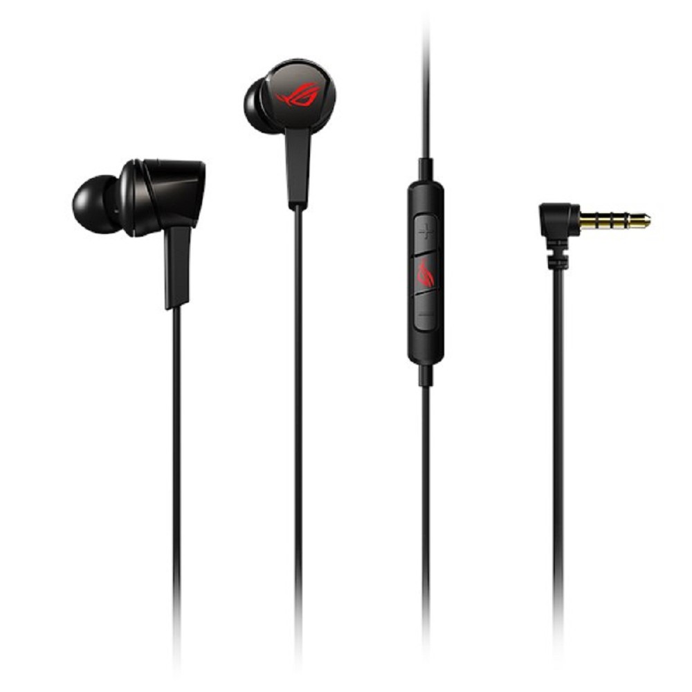 ROG Cetra Core 入耳式電競耳機搭載 10mm ASUS Essence 驅動單體及 3.5mm 連接線，可用於 PC、筆電、手機及任天堂 Switch10mm 大尺寸 ASUS Esse