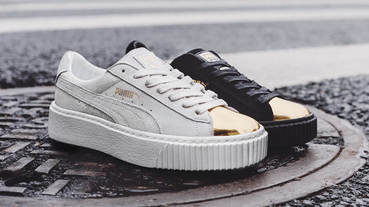 官方新聞 / PUMA Suede Platform Gold 厚底奢華風在台登場