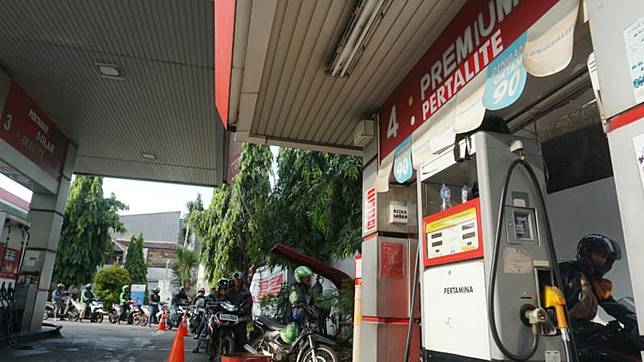 Premium kosong di SPBU Pertamina (Foto: Jamal Ramadhan/kumparan)