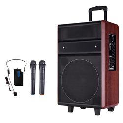 配有吉他及貝斯等樂器專用輸入孔座，可做樂器演奏及演唱使用。6.室內可當家庭劇院，戶外可當移動音響，不論是公園晨操、社團活動、演講教學、展場宣傳、一般型會議…等皆適合。7.中型聚會活動的擴音利器，可適用