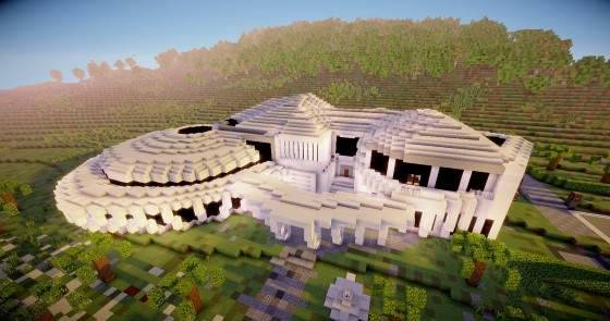 Gambar rumah minecraft sederhana tapi keren