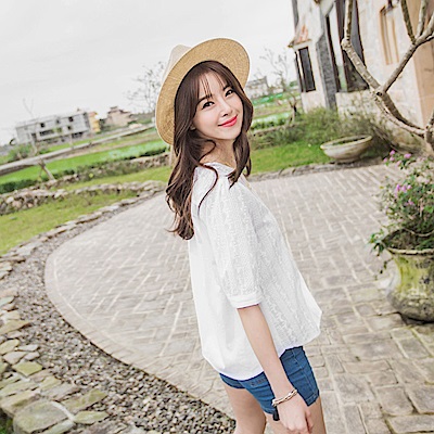 質感精緻的立體緹花設計，散發清新自然系女孩LOOK棉質含量高的面料輕盈舒適且涼爽透氣，穿著自在又有魅力OB嚴選賣場未提供換貨服務(商品瑕疵、缺件因素除外)