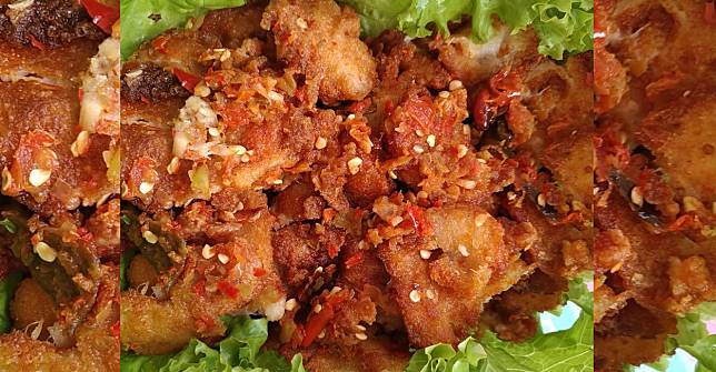 Sambal ayam geprek mantul