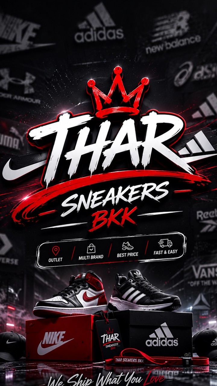 ✅THAR SNEAKER BKK ของแท้100%