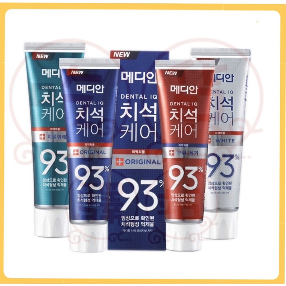 韓國熱銷 新款 median 93% 強效去牙垢牙膏 韓劇皮諾丘-朴信惠劇中使用款! 這款我自己也愛用~真的超棒~不好用不推薦~!!!! 01. 檸檬-藍色包裝 02. 綠茶-紅色包裝 03. 薄荷-