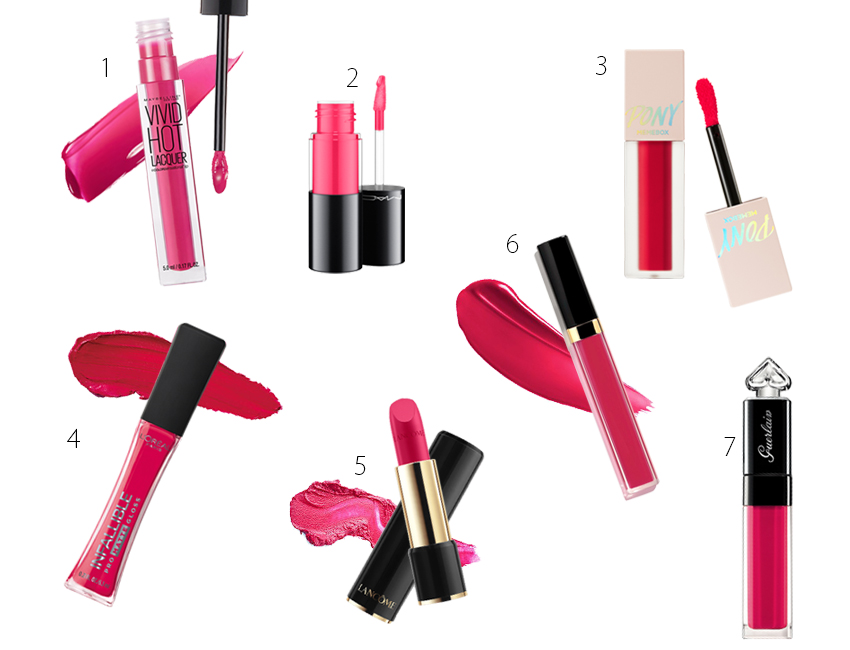 亮桃紅唇膏推薦