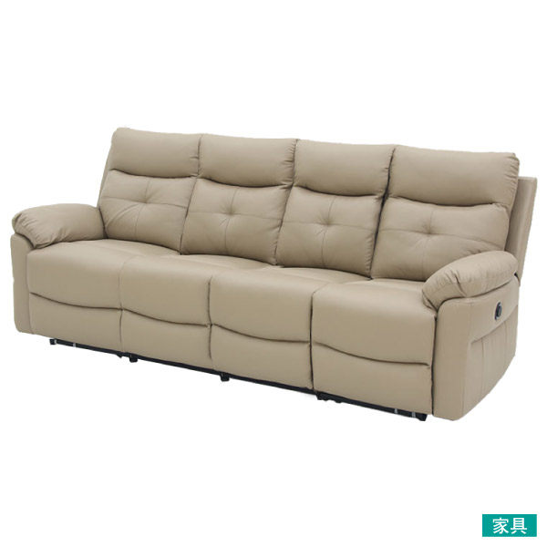 ◎半皮4人用電動可躺式沙發 MEGA MO NITORI宜得利家居