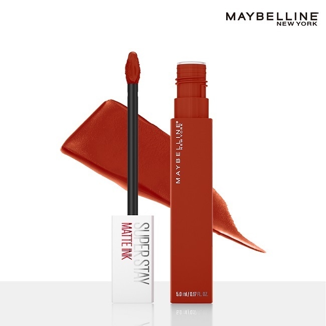 詳細介紹 媚比琳超持久霧感液態唇膏 305 貪玩南瓜橘 5ml 告別乖乖牌全球熱銷NO.1液態唇膏 16H態度不打烊 台灣銷售NO.1的液態唇膏Super Stay Matte Ink超持久霧感液態唇