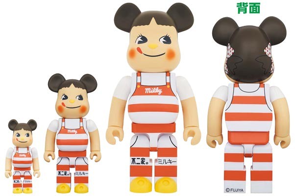 BE@RBRICK ペコちゃん ミルキー三角帽子デザイン 100％ ＆ 400％ - その他