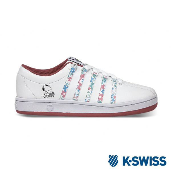 K-SWISS Classic 88 Peanuts史努比聯名 休閒運動鞋-女-白/粉紅