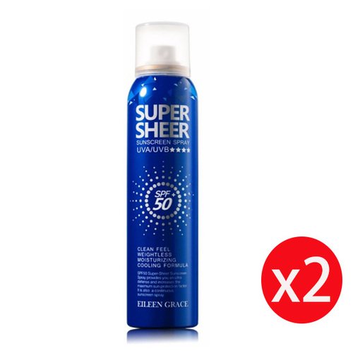 Eileen Grace妍霓絲 SPF50清爽沁涼防曬噴霧-180ml X2入
