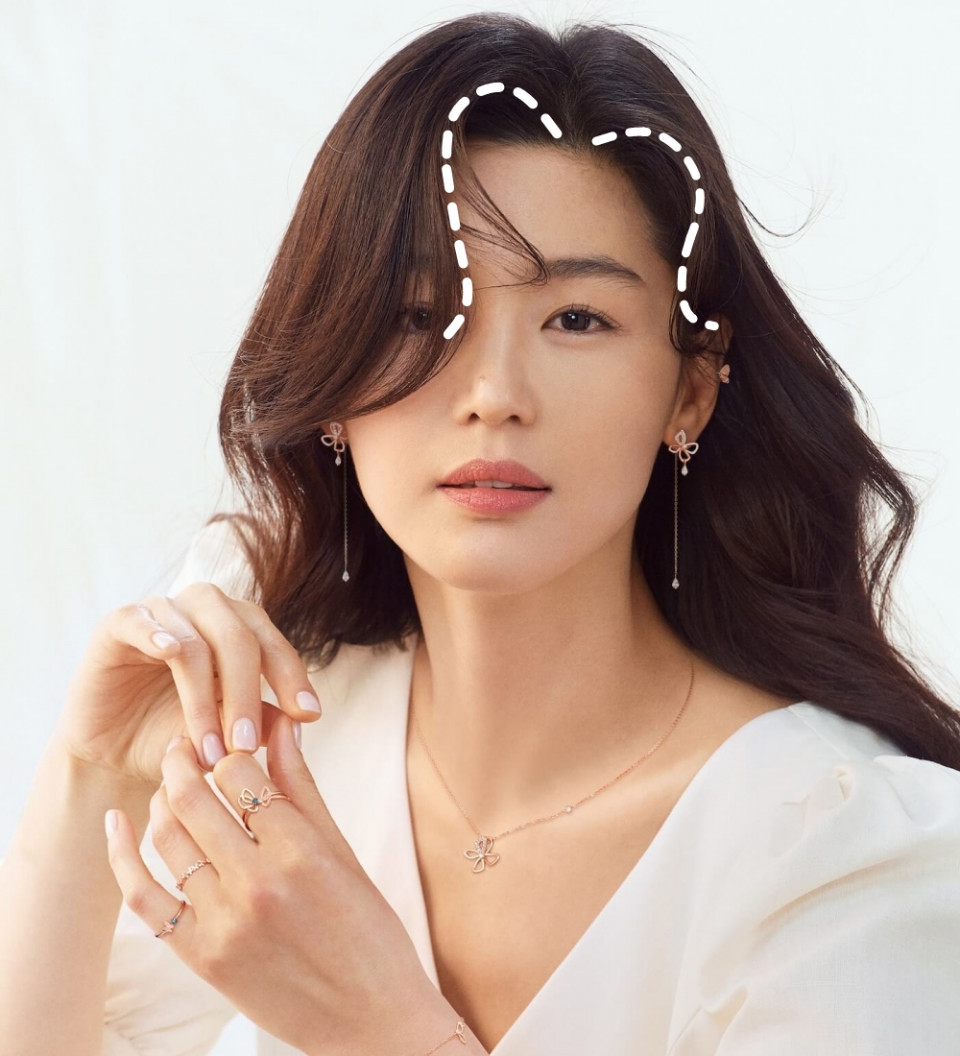 全智賢「愛心瀏海」