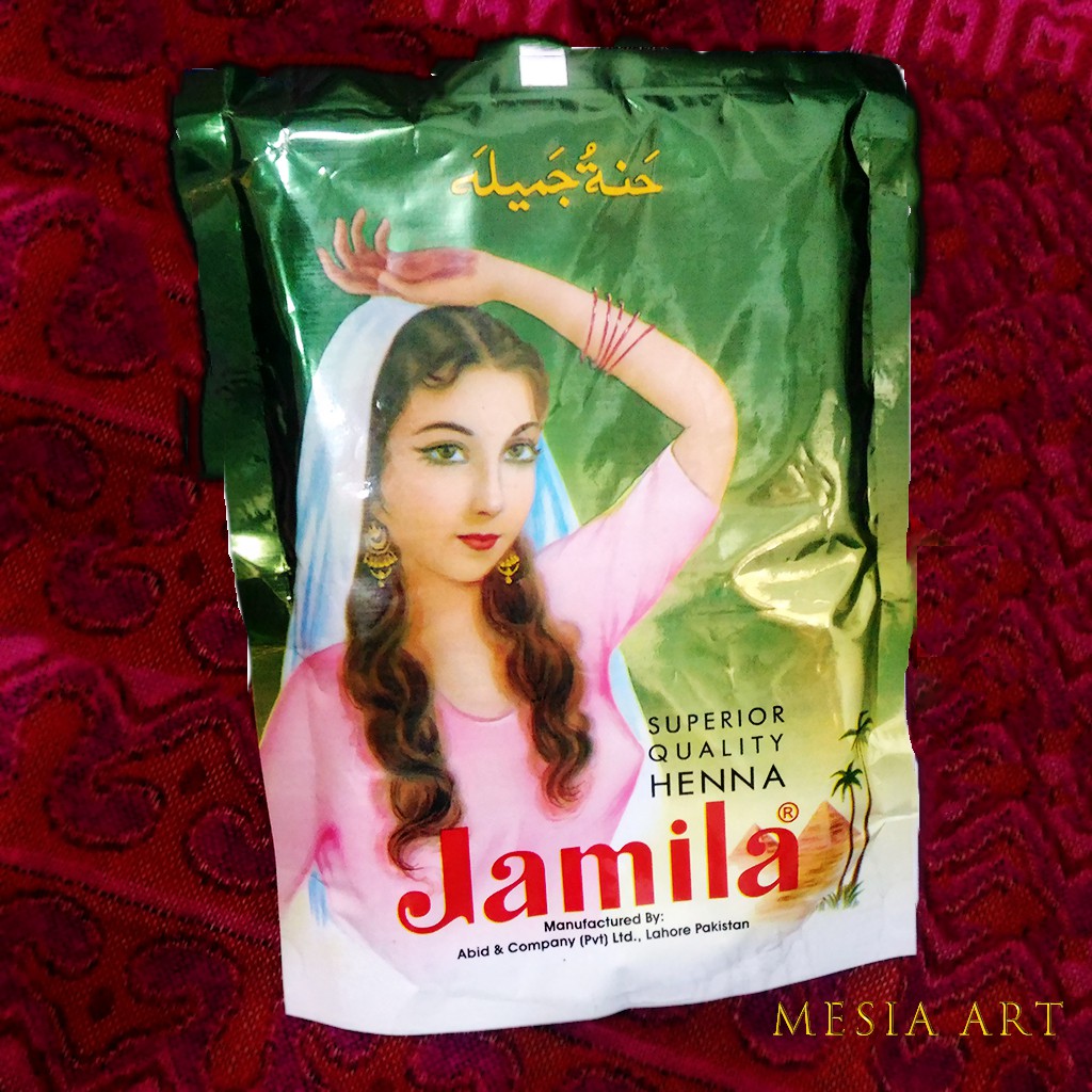 Jamila BAQ Henna Powder 250g-指甲花粉彩繪顏料-天然高純度亦可中東印度漢娜植物護髮染髮用