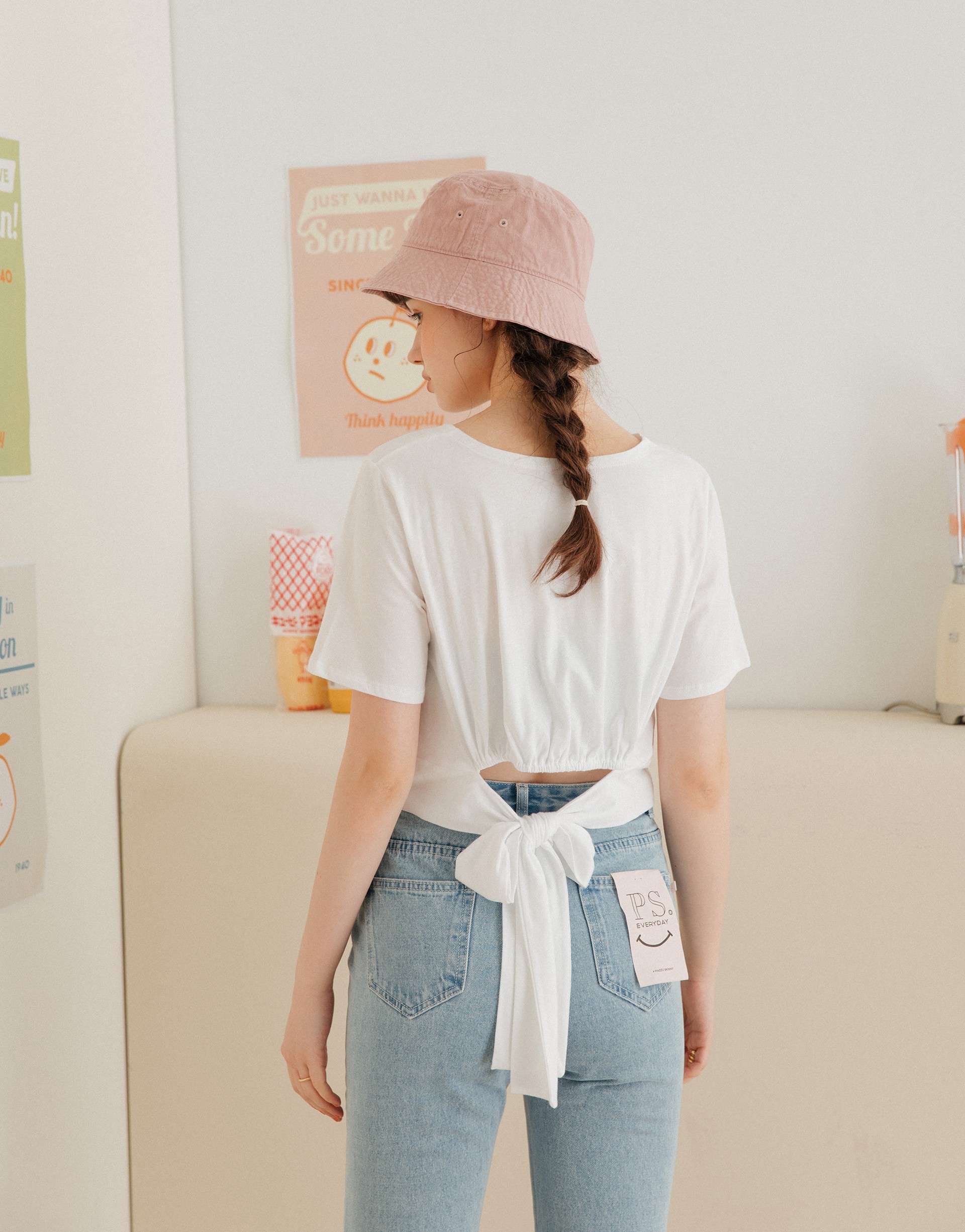 台灣製造/PAZZO自訂開發布料/親膚柔棉面料/後腰鬆緊帶設計/後綁結造型