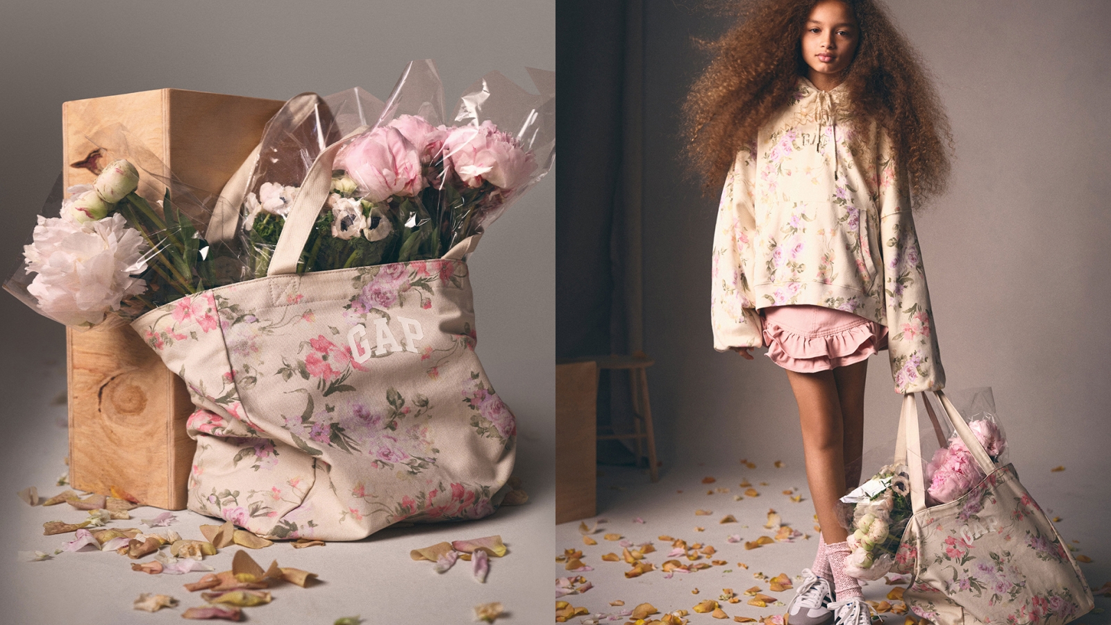 Gap x LOVE SHACK FANCY聯名 Logo印花托特包