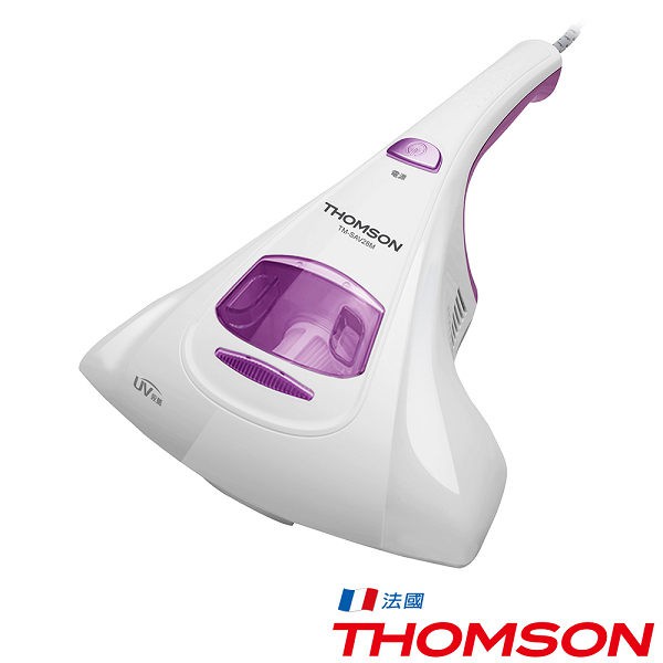 THOMSON 紫外線抗敏除塵蹣吸塵器 TM-SAV28M商品特色：◆殺菌、除蹣、淨化 三合一 ◆300W強力吸塵馬達，高速除塵◆採用253.7波長紫外線燈殺菌管，有效清除99.9%細菌◆每分鐘500