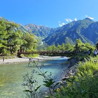 日本上高地‘’梓川左岸‘’健行賞楓之旅。
