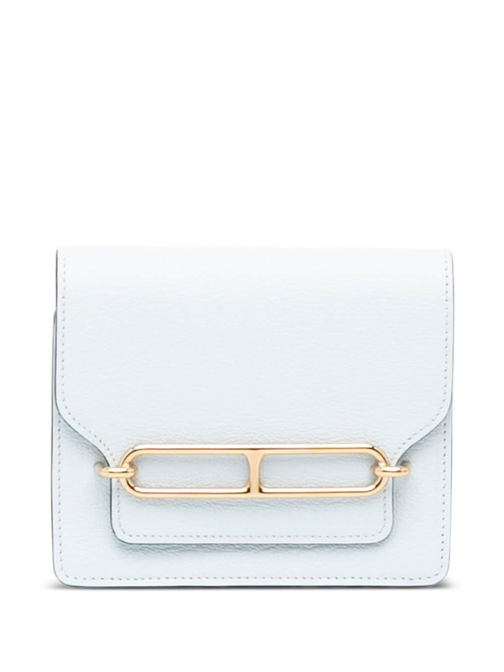 Hermès - pre-owned Roulis slim wallet - women - Calf Leather - One Size - Blue